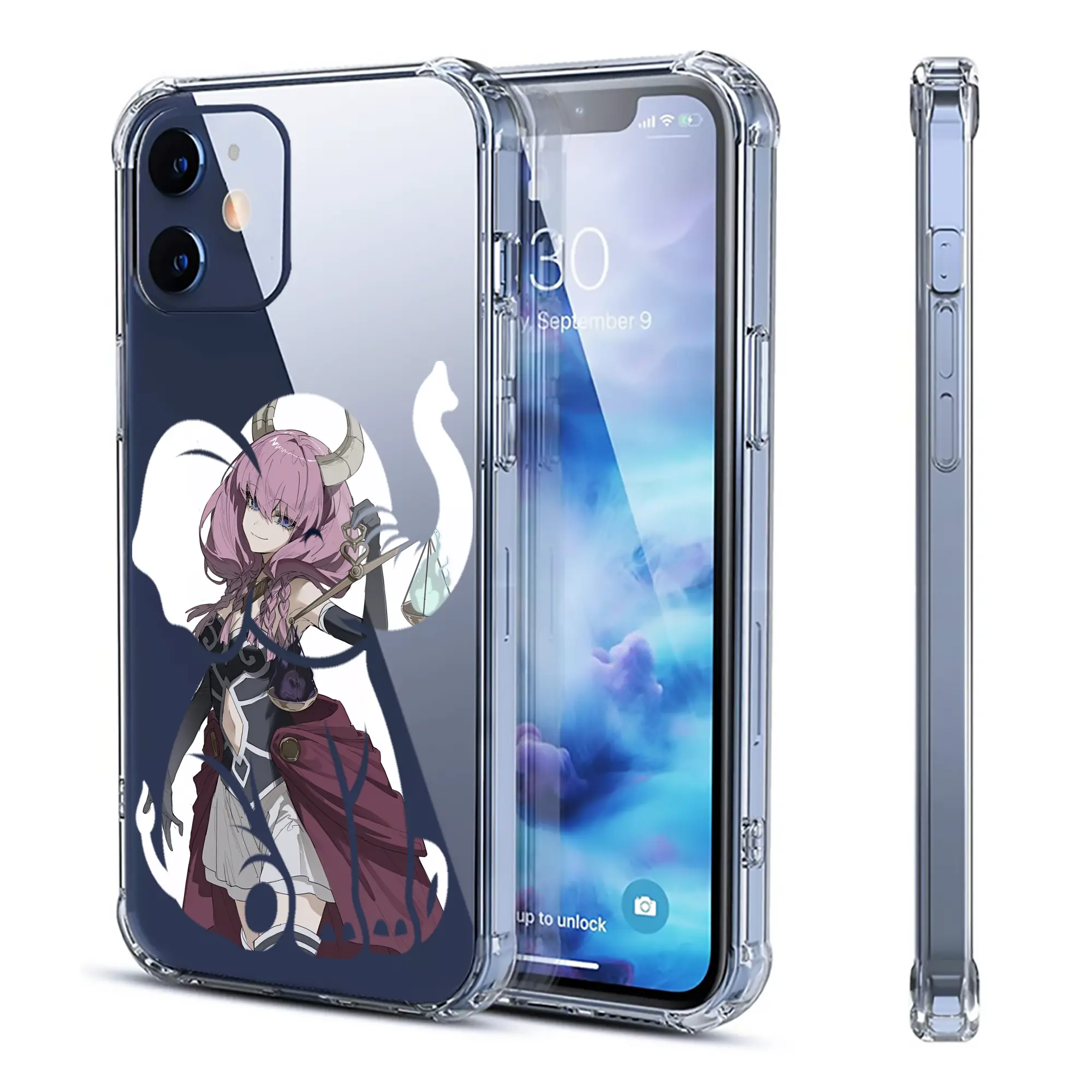 葬送のフリーレン（Frieren） グッズ,アウラ（Aura） - IPhone 12シリーズ対応 ・ 透明スマホケース ・ クリアソフトケース ・ TPU素材 ・ 耐衝撃 ・ 高密着 ・ 防汚 防指紋 ・ 簡単着脱